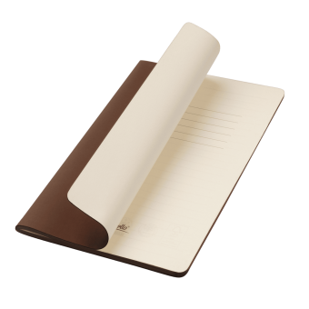 Блокнот Alpha slim, коричневый фото 