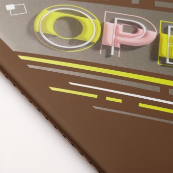 Блокнот Alpha slim, коричневый фото 