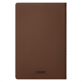 Блокнот Alpha slim, коричневый фото 