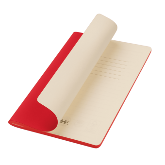 Блокнот Alpha slim, красный фото 