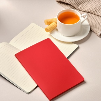 Блокнот Alpha slim, красный фото 