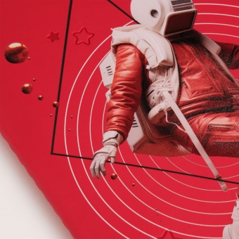 Блокнот Alpha slim, красный фото 