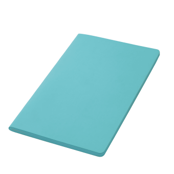 Блокнот Alpha slim, лазурный фото 