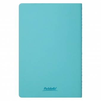 Блокнот Alpha slim, лазурный фото 