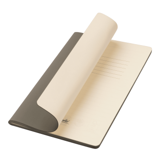 Блокнот Alpha slim, серый фото 