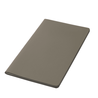 Блокнот Alpha slim, серый фото 