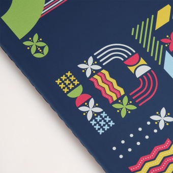 Блокнот Alpha slim, синий фото 