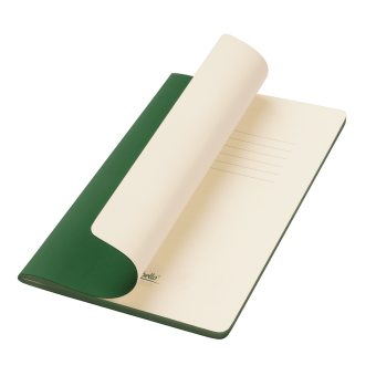 Блокнот Alpha slim, зеленый фото 