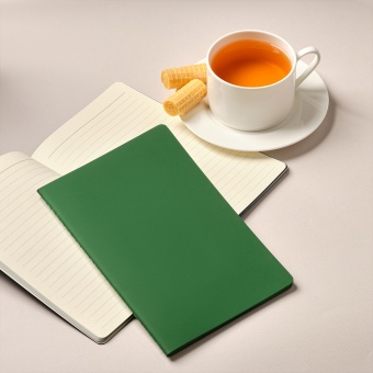 Блокнот Alpha slim, зеленый фото 