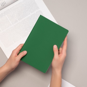 Блокнот Alpha slim, зеленый фото 