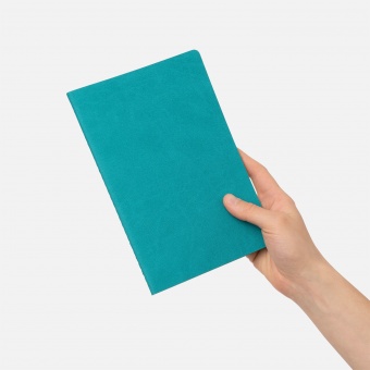 Блокнот Corsa slim, бирюзовый фото 