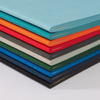 Блокнот Corsa slim, черный фото 