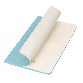 Блокнот Corsa slim, голубой фото 