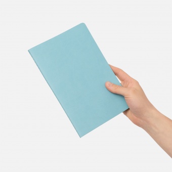 Блокнот Corsa slim, голубой фото 
