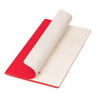 Блокнот Corsa slim, красный фото 