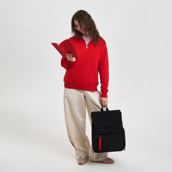 Блокнот Corsa slim, красный фото 