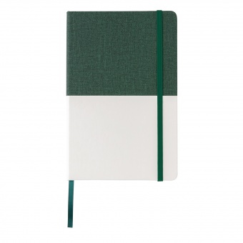 Блокнот Deluxe A5 с комбинированной обложкой, зеленый фото 