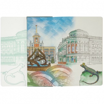 Блокнот «Города. Екатеринбург», зеленый фото 