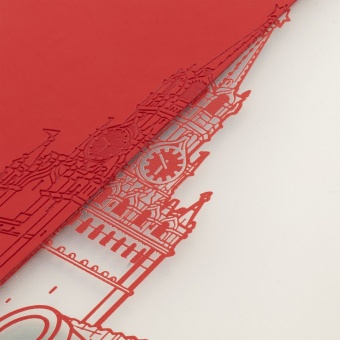 Блокнот «Города. Москва», красный фото 