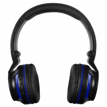Bluetooth наушники Dubstep с синей отделкой фото 