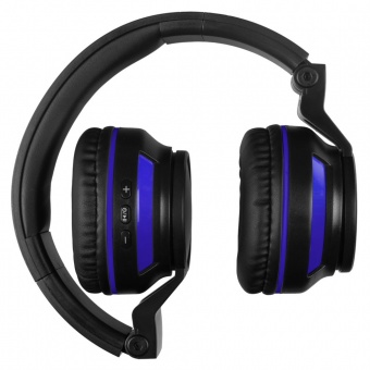 Bluetooth наушники Dubstep с синей отделкой фото 