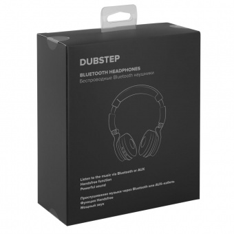 Bluetooth наушники Dubstep с синей отделкой фото 