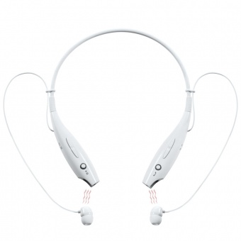 Bluetooth наушники stereoBand, белые фото 