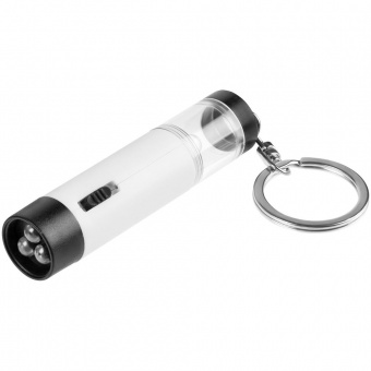 Брелок-фонарик Lantern Ray, белый с черным фото 