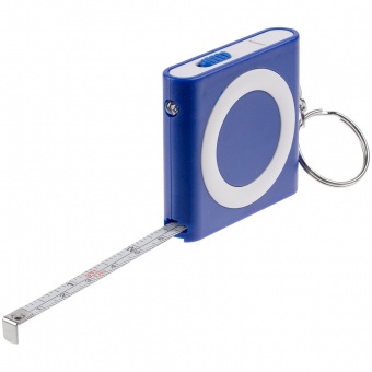 Брелок-фонарик с рулеткой Rule Tool, синий фото 