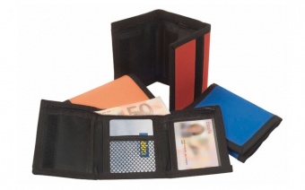 Бумажник на липучке, черный фото 