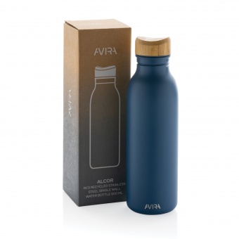 Бутылка для воды Avira Alcor из переработанной стали RCS, 600 мл фото 
