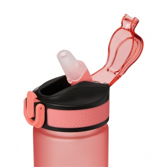 Бутылка для воды Flip mini, коралловая фото 