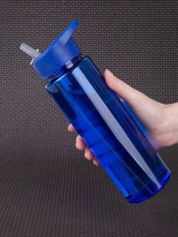 Бутылка для воды Holo, синяя фото 