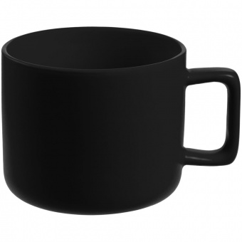 Чашка Jumbo, матовая, черная фото 