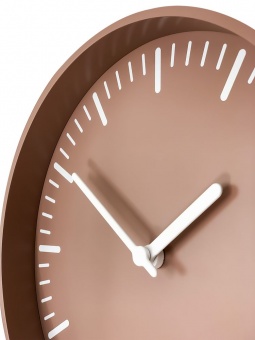 Часы настенные Bijou, серо-бежевые фото 