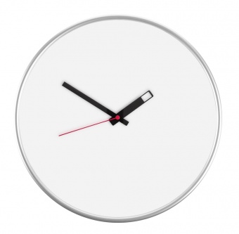 Часы настенные ChronoTop, серебристые фото 