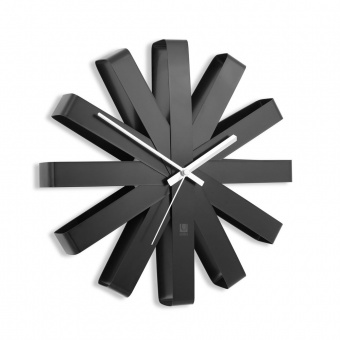 Часы настенные Ribbon, черныe фото 