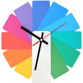 Часы настенные Transformer Clock. White & Multicolor фото 