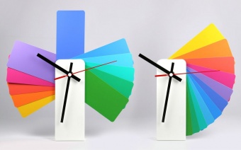 Часы настенные Transformer Clock. White & Multicolor фото 
