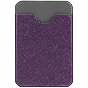Чехол для карты на телефон Devon, фиолетовый с серым фото 