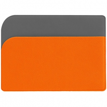 Чехол для карточек Dual, оранжевый фото 