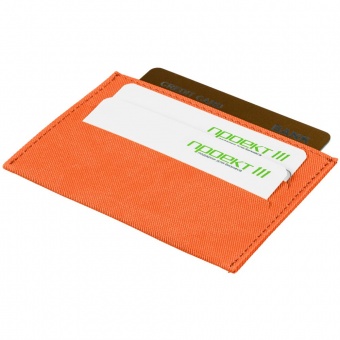 Чехол для карточек Twill, оранжевый фото 