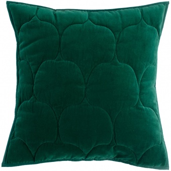 Чехол на подушку бархатный «Хвойное утро», зеленый фото 