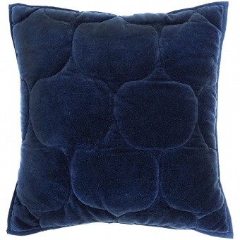 Чехол на подушку «Хвойное утро», квадратный, темно-синий фото 