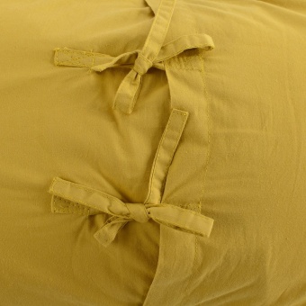 Чехол на подушку «Хвойное утро», прямоугольный, горчичный фото 