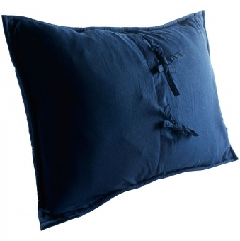 Чехол на подушку «Хвойное утро», прямоугольный, темно-синий фото 