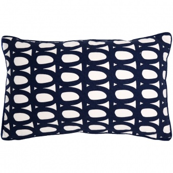 Чехол на подушку Twirl, прямоугольный, темно-синий фото 