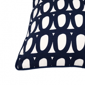Чехол на подушку Twirl, прямоугольный, темно-синий фото 