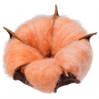 Цветок хлопка Cotton, оранжевый фото 