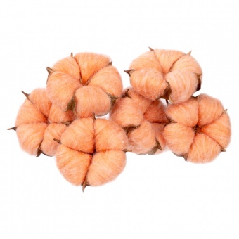 Цветок хлопка Cotton, оранжевый фото 